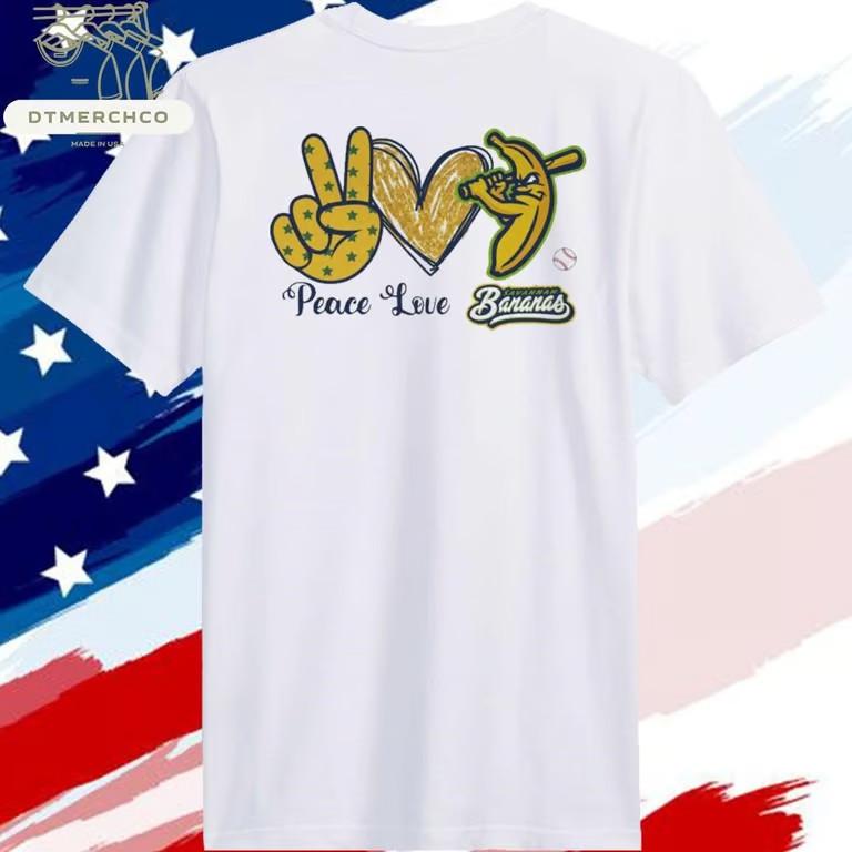 Bananas Peace Love T-Shirt Unisex T-Shirt XXXXL