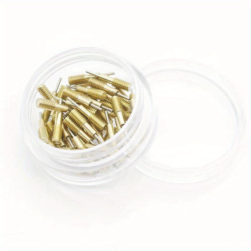 

Набор инструментов для удаления звеньев часов, 50 шт., Инструмент для браслета часов, Инструмент для удаления штифтов звеньев цепи для регулировки ремешка часов и ремонта часов 50pcs/box золотой