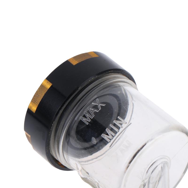 Motorrad Bremsflüssigkeitsbehälter Bremsflüssigkeitsbehälter Transparent Motorrad Bremsölbehälter Oberer Pumpenölbecher Mit CNC-Deckel