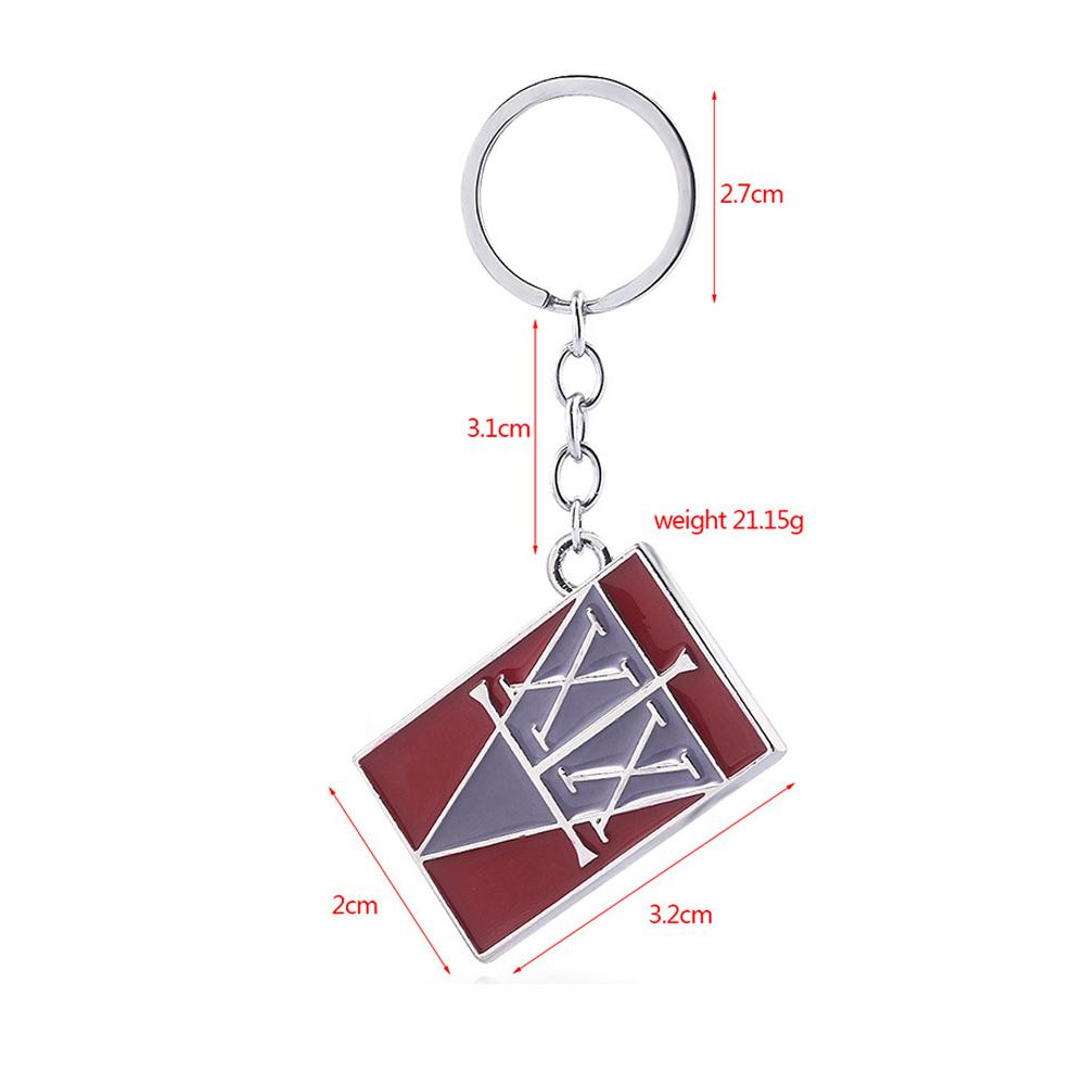 Anime Keychain License Card Badge Pendant Key Holder Men Jewelry Accessories