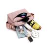 Women Waterproof Nylon Crossbody Shoulder Bags Casual Large Capacity Travel Clutch Bag Female Solid Color Multi-pocket Handbag