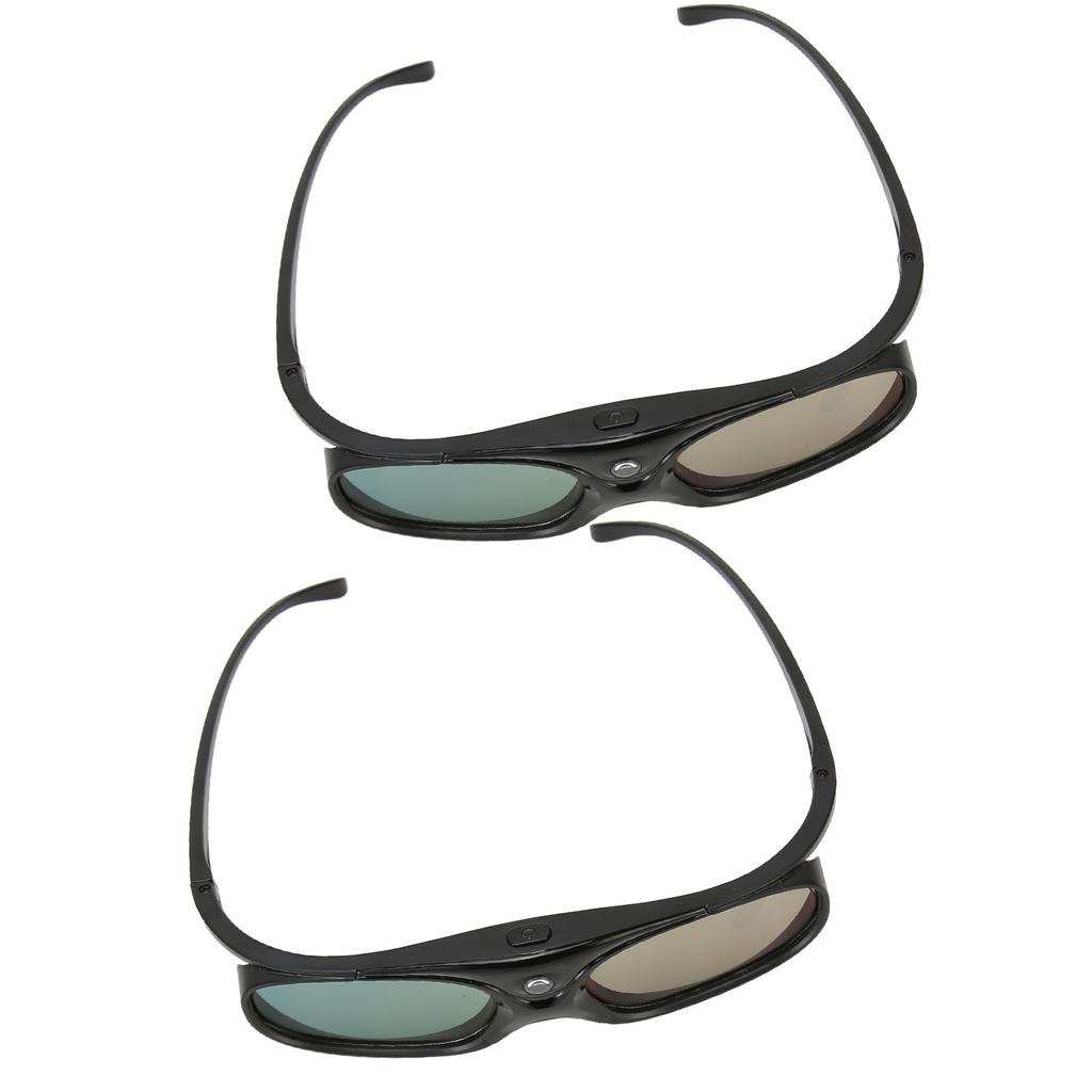DLP Link 3D Glasses Rechargeable 144Hz Refresh Left Right Eye Rotation 3D Active Shutter Glasses for Projector