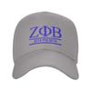 Unisex Baseball Hats Zeta Phi Beta Greek Letter 1920 ZOB Outdoor Streetwear Summer Sports Baseball Caps Hip Hop Cap Casquette