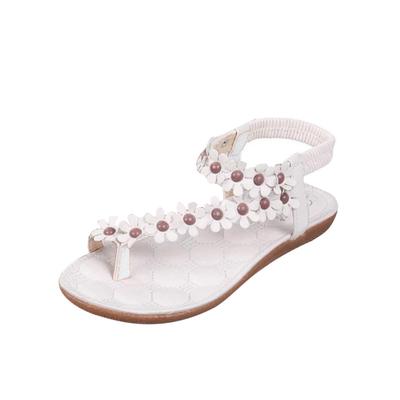 Summer  Sweet Beaded Sandals Clip Toe Sandals Beach Shoes