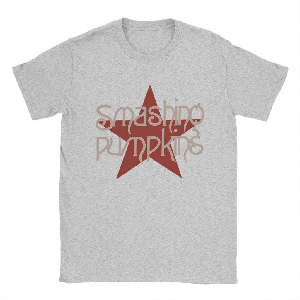 Smashing Pumpkins T Shirt Men 100% Cotton Vintage T-Shirt Crew Neck Tee Shirt Short Sleeve Tops Gift Idea