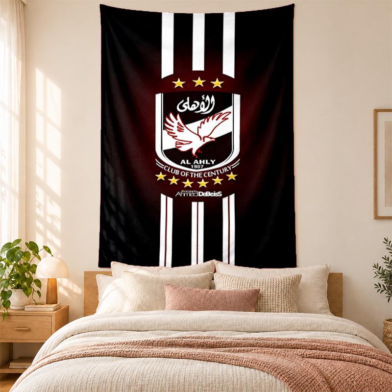 Al Ahly FC Tapestry highquality for decorating living room bedroom dorm walls ideal as bedroom wallart orholiday gift