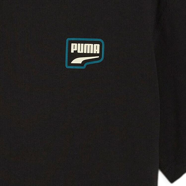 PUMA T-Shirts Men's Black Crew Neck Moderate 629023-01