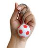 Keychain Pendant Metal Chain Buckle Football Shape Key Chain Football Fans Backpack Key Ring Accessory