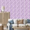 Heart Wallpaper White, Purple, Lavender and Light Gray 50x1000