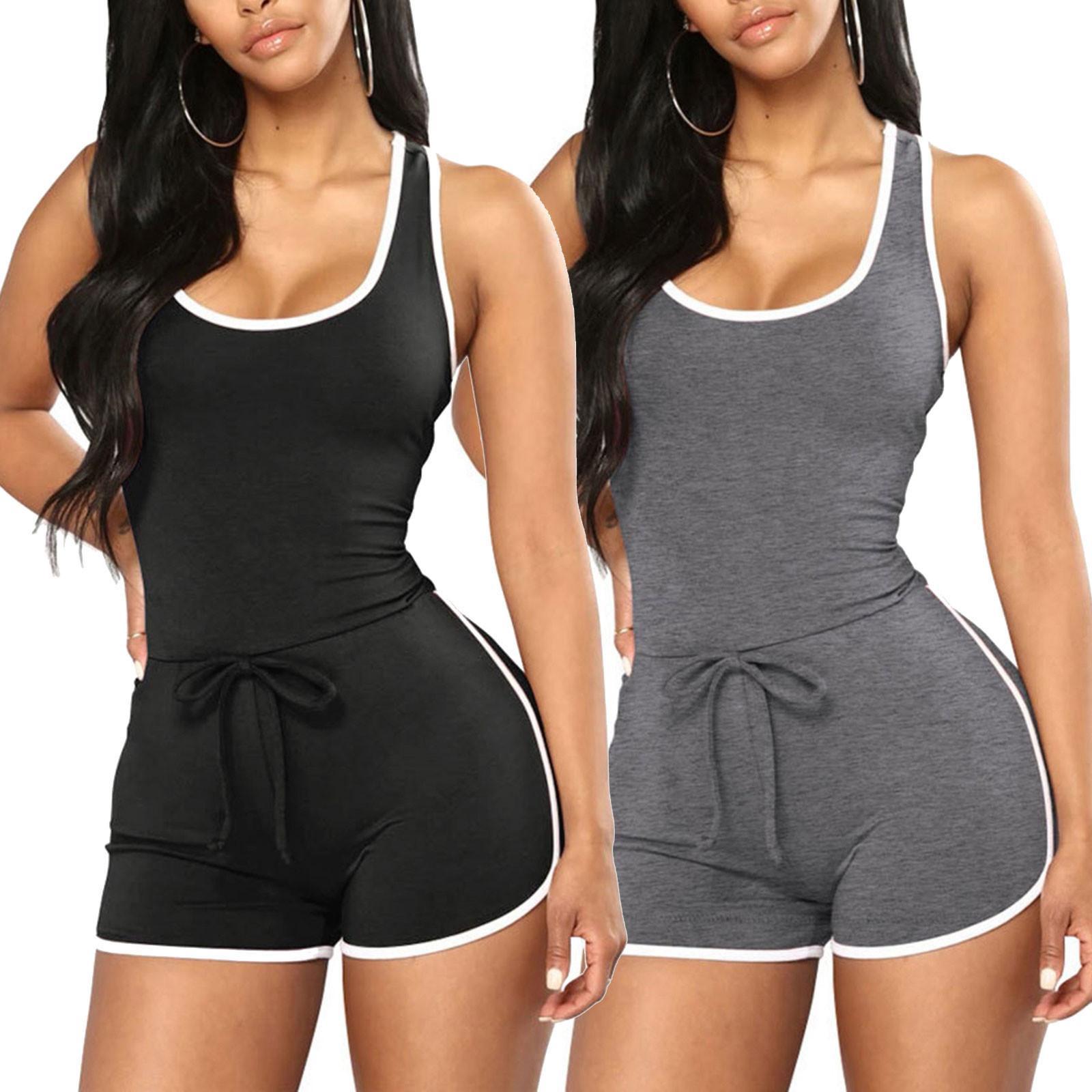 

Женская однотонная спортивная одежда для занятий йогой, сексуальный удобный комбинезон, цельный костюм