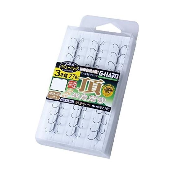 Gamakatsu Triple Hook Value Pack G Hard Top 3 якоря Нет. 7.5 / Харрис: нет. 1.2 27 пар 60058