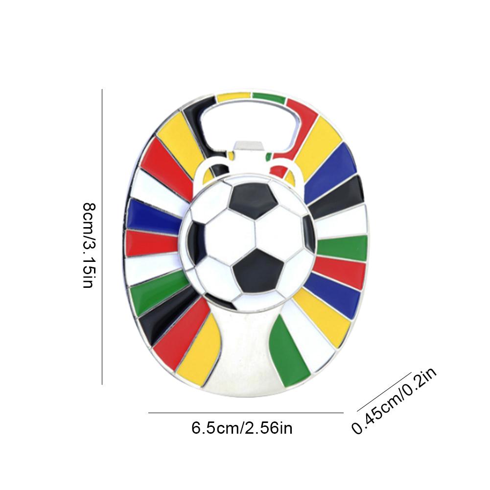 Football Bottle Opener Fridge Magnets Zinc Alloy Soccer Bottle Opener Multifunction Football Fridge Magnets Souvenir Party Favor