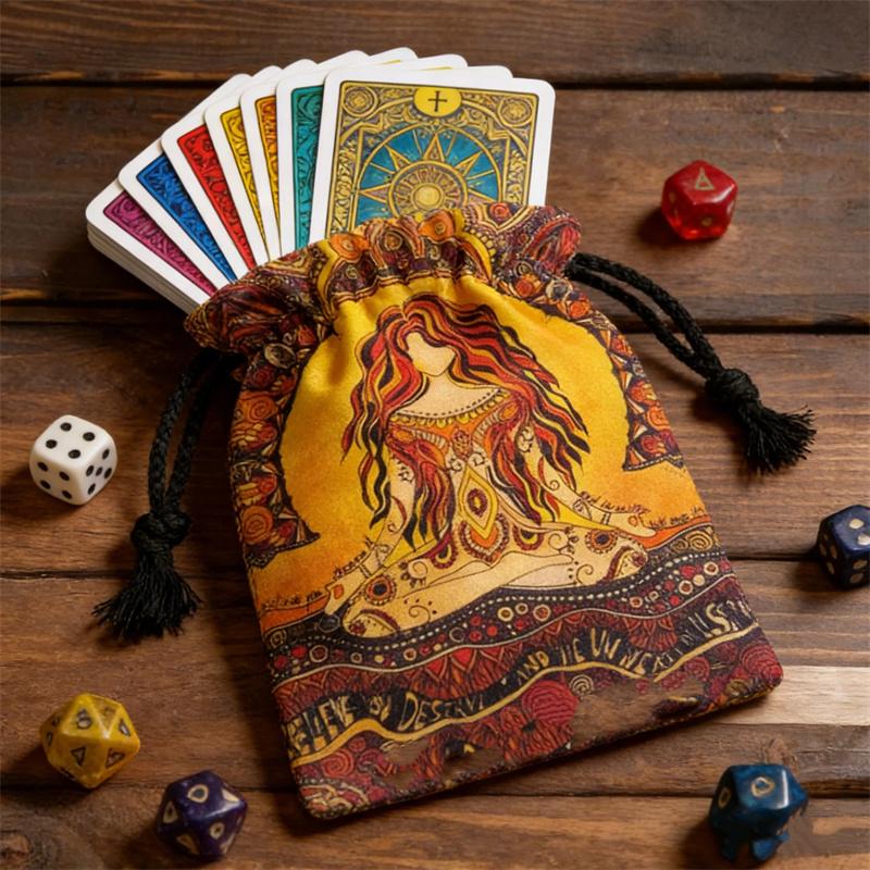 Velvet Storage Bag Dice Storage Bag Drawstring Tarot Card Holder Bag Jewelry Pouch Enthusiasts Hand Gift Bags
