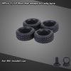 4 adet/takım 1/10 Tahıl Run Düz Ralli Araba Lastiği Traxxas RC Ralli Model Araba için