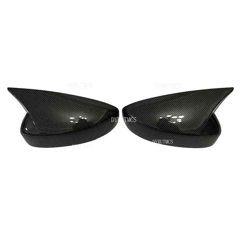 Car Rearview Side Mirror Cover Fit For Mazda 3 Axela 2014 2015 2016 2017 2018 2019 Wing Cap Rear View Case Trim Carbon Fiber