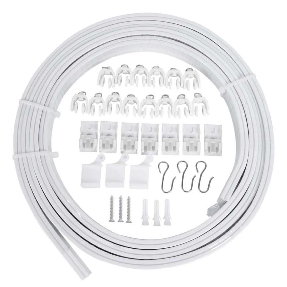 Flexible Resin Curtain Rail Slide Rail Bending Rail Curtain Track 3 Meters