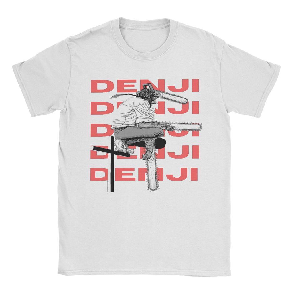 Denji Anime T Shirt for Men Women Cotton Fashion Male TShirts Round Neck Chainsaw Man Tee Shirt Short Sleeve Tops New Arrival