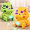 Electric Walking Crawling Dinosaur Dog Pig Toy With Music & Led Light, Musical Electronic Pet Animal Toys For Babies Toddlers