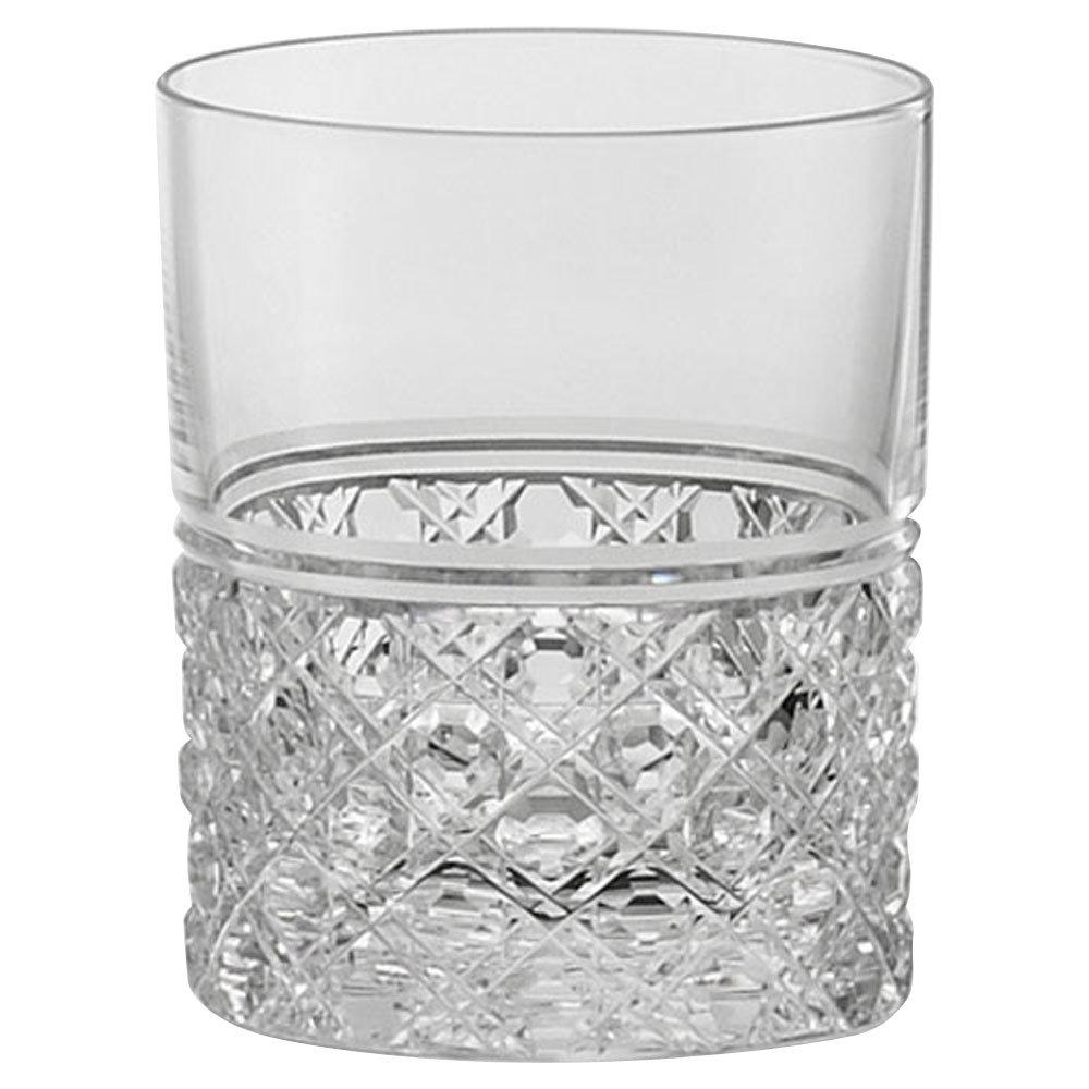 

Kagami Crystal Clear Rocks Glass 240cc Edo Kiriko Octagonal Basket Pattern T444-1