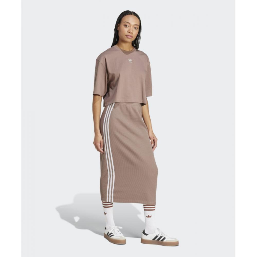 Adidas Firebird Knit Skirt   Trace Brown Jd4606
