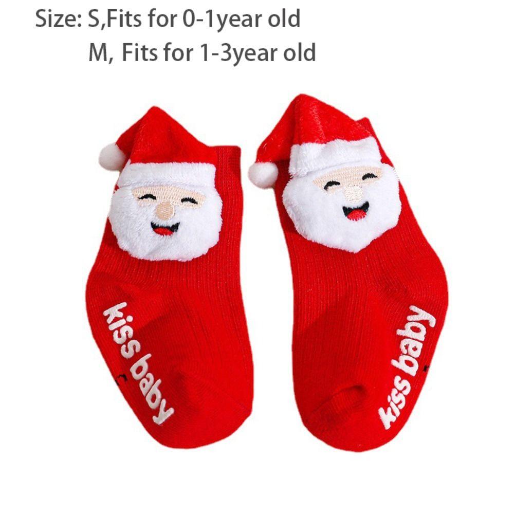 Baby Accessories Christmas Baby Socks Soft Cotton Floor Sock New Newborn Short Socks