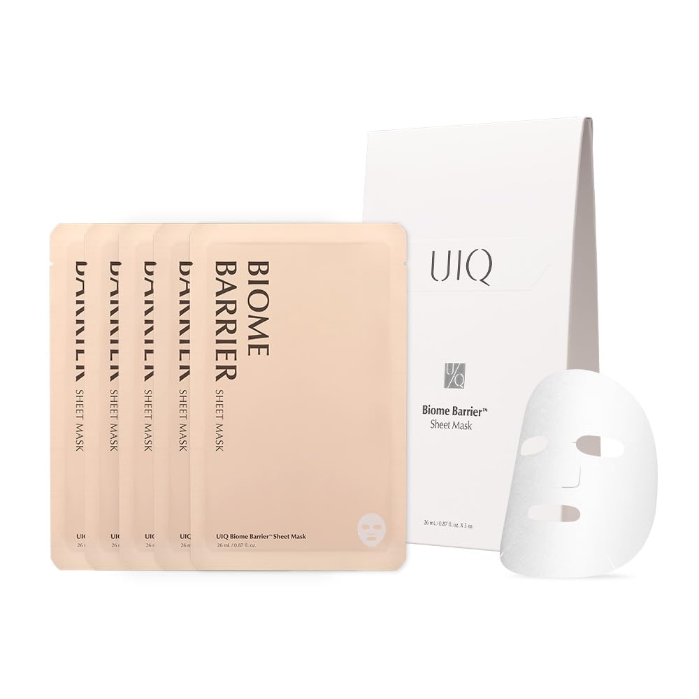 

UIQ Biome Barrier Sheet Mask 5 листов Microbiome Moist Suction Cup Sheet Mask