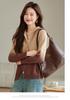 Gradient Knit Women's Cardigan: Autumn/Winter Zipper Sweater - Chic, Versatile Outerwear
