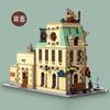 3104Pcs Moc City Street View Paris Restaurant Construction Building Led Light Assembling Toys For Children Birthday Gift Set