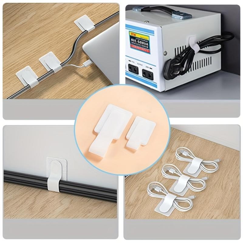Multifunctional Reusable Cable Storage Boxs Sticker Desk Organizing Adjustable Cable Holder Organizer Desktop Management Belt