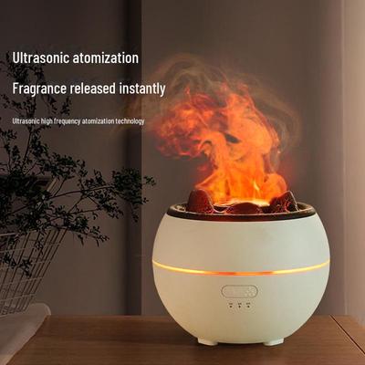 Lava Volcano Aromatherapy Diffuser: USB Night Light, Humidifier, Timer, Spray