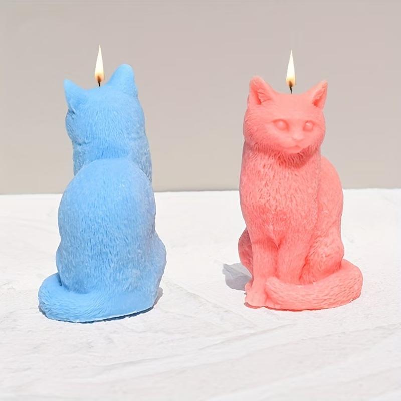 Adorable Cat-Shaped Silicone Molds, Suitable for Making Scented Candles, Soap,Perfect for Christmas Gifts, Birthday Presents