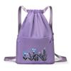 Nylon Backpack Swimming and Fitness Bag Large Capacity Embroidered Backpack Splash Proof Sports Bag