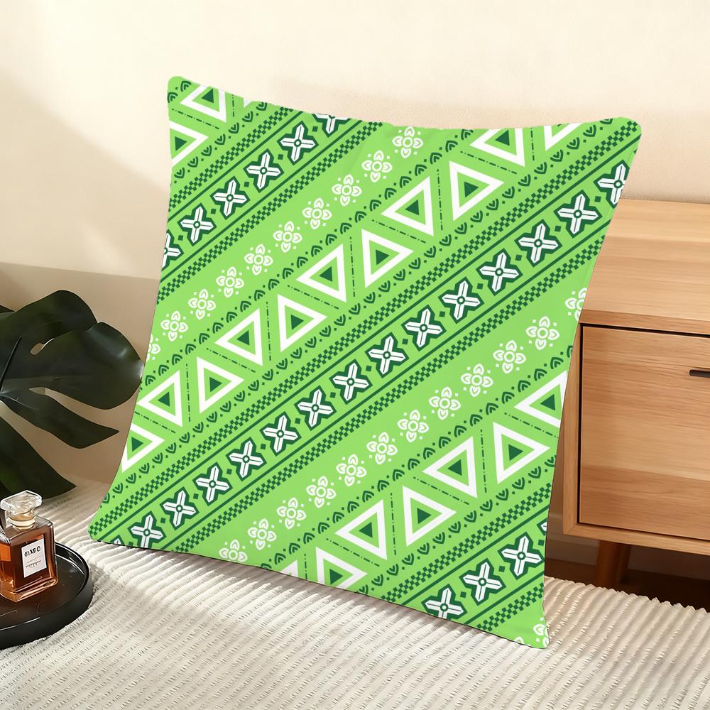 Samoan Tribe Samoa Totem Cushion Cover Soft Short Plush Pillow Cover Smooth Cozy Texture Aesthetic Cushion Case Home Decor