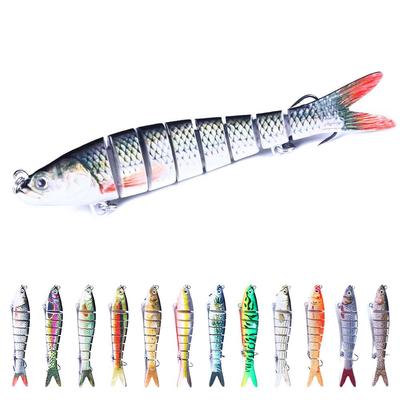 Yediao 3D Lifelike Lures for Bass Trout Perch Fishing Lures Multi Jointed Swimbait Hard Bait Gear