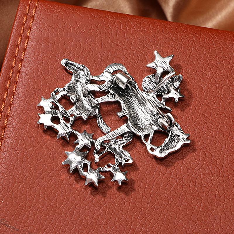 

Винтажные броши «Ангел на лошадях» для женщин, унисекс, металлические, «Счастливый год лошади», животное, офисные, повседневные броши-булавки OneSize