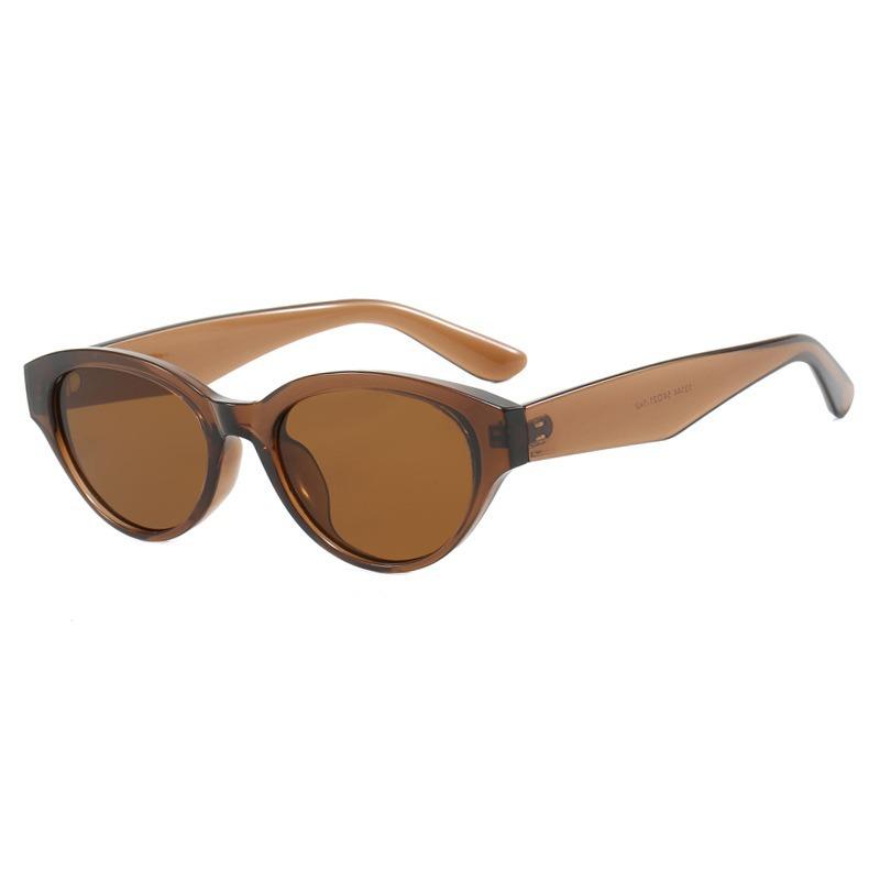New fashionable cat-eye sunglasses for men and women, sophisticated minimalist casual outdoor versatile European and American UV-blocking sunglasses