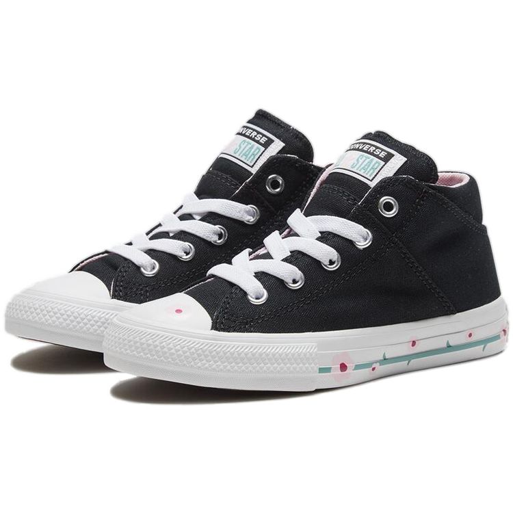 Converse Chuck Taylor All Star Madison Comfortable Mid-Top Kids Canvas Shoes Kids Sneakers Black 666917C