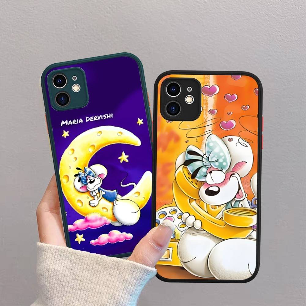 Cartoon D-Diddl For IPhone 11 12 13 14 15 16 Pro Max Plus Matte Translucent Phone Cover
