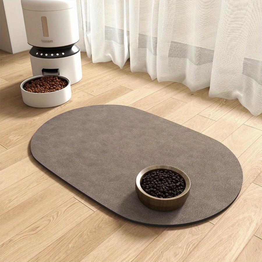 

Quick Dry Diatomaceous Pet Feeding Mat Absorbent Non-Slip Easy To Clean Household Cat and Dog Bowl Mat 30x50cm кофейный