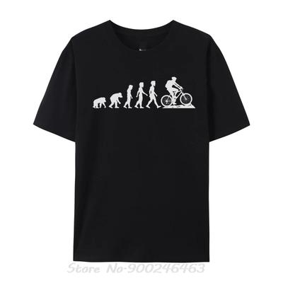Downhill Mtb Evolution Mountainbike Übergröße Herren T-Shirts Downhill Mountainbike Unisex Baumwoll-T-Shirt Fitness T-Shirts Tops