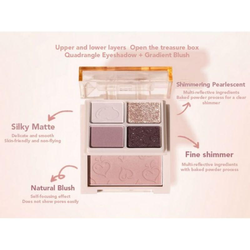 GOGO TALES - Eyeshadow & Blush Palette - Rose Sweet Tea