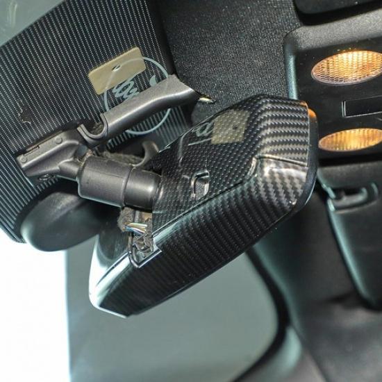 Interior Rearview Mirror Cover Trim Accessories For Ford Bronco 21+ Carbon Fiber