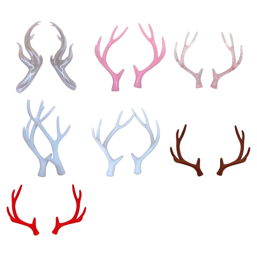 Realistic Antlers Resin/Plastic Creative and Nondeform for Women Girl Project Headband Making Cosplay Headpiece Supply