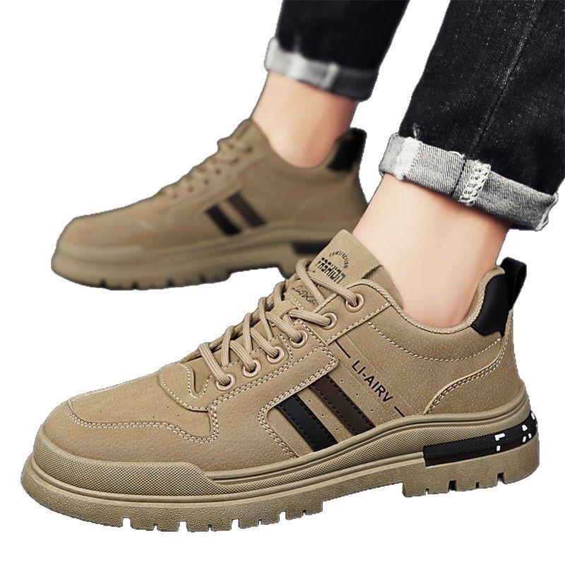 Men's Shoes New Year's New Spring Construction Site Work Leisure Labor Protection Board Shoes Work Work Non-slip Wear-resistant Shoes Men