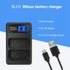 Portable LCD Micro USB Chargers for DCS1 DCS1M DCS1R DCS1RM DCS1H Battery Convenient Double Slot Charger Repalcement