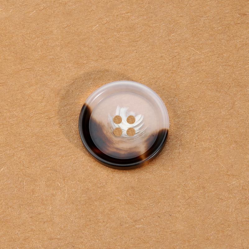 Gjennomsiktige mønsterknapper i resin, Herre- og dameklær, Kåper, Gensere, Dresser, Eksklusive runde knapper, Allsidige kåpeknapper