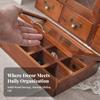 Wooden Jewelry Box Scratch-Resistant for Dressing Area, Living Room