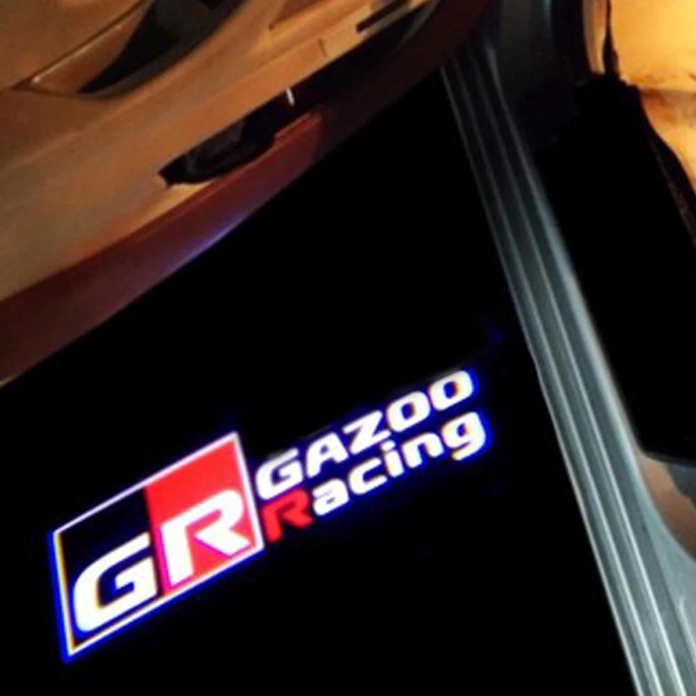 GR SPORT Logo Light For Toyota GAZOO Racing Car Door Light For Toyota AE86 GT86 Mark X Reiz GR SPORT Toyota LED Courtesy Light