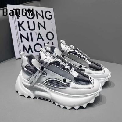 Designer Luxury Chunky Sneakers Men Cover Bottom Board Shoes Fashion Casual Mesh Breathable Increased Internal Platform Shoes