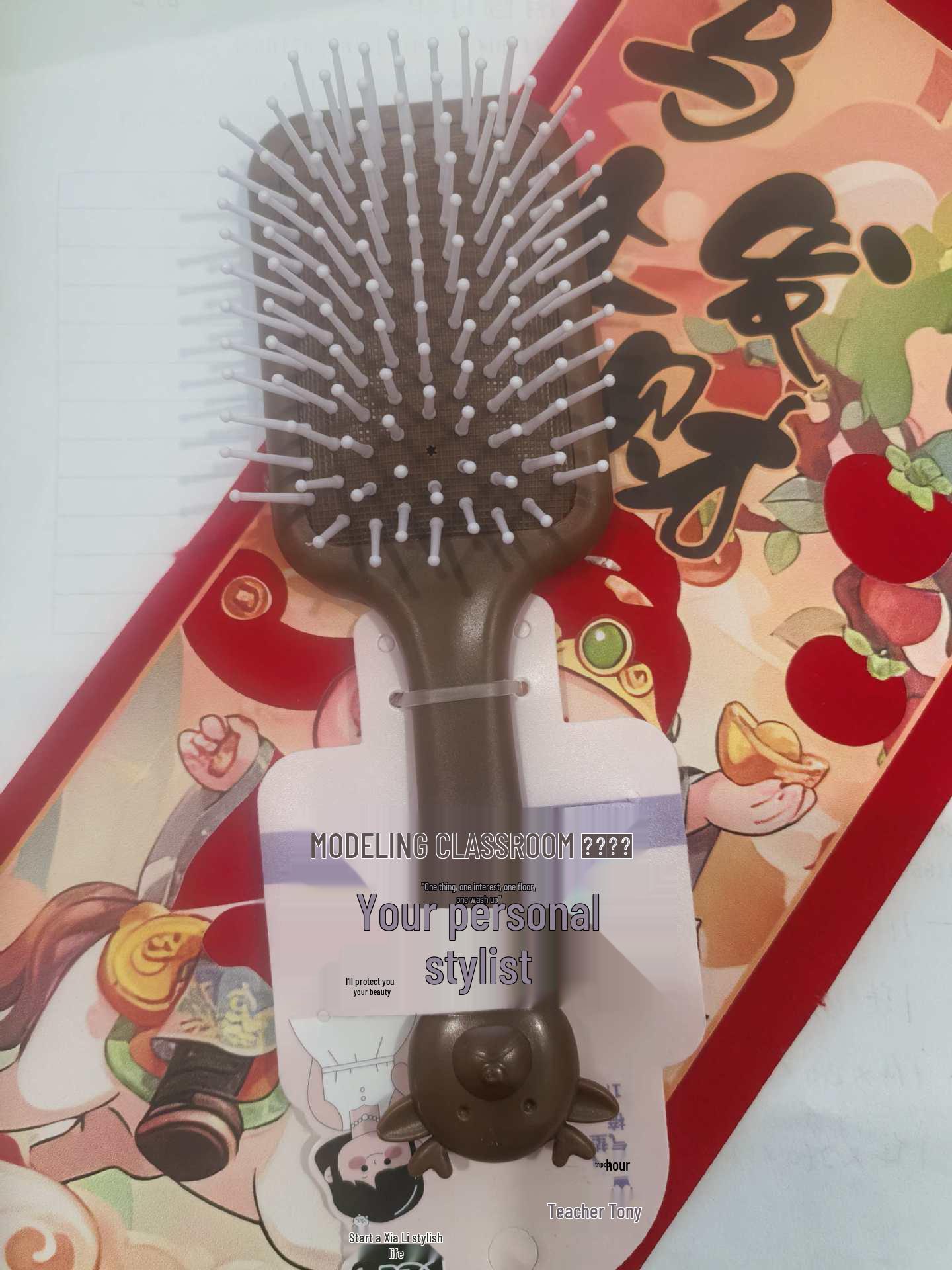 Candy Color Hairbrush for Girls: Cute Portable Cushion Comb for Gentle Massage